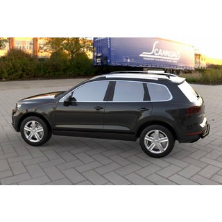 Задня дуга Black (нерж) Volkswagen Touareg 2010-2018 рр. фото 2