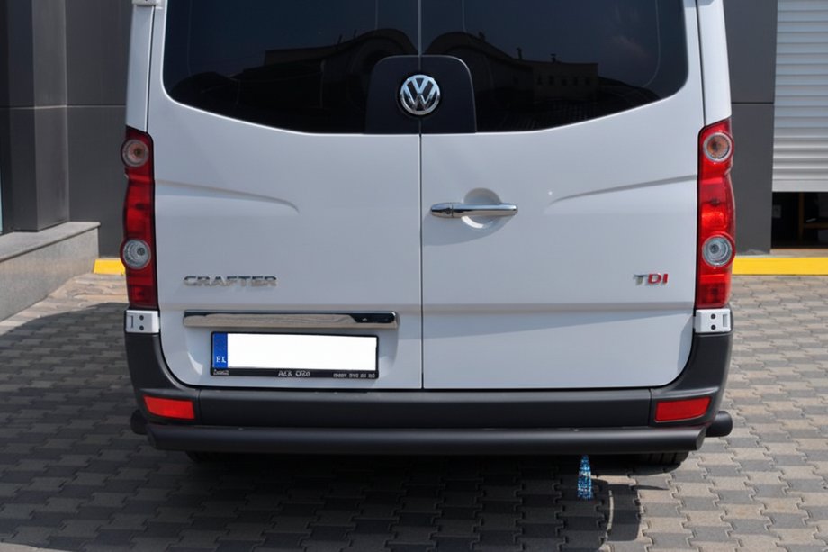 Volkswagen Crafter 2006-2016 рр. Задня дуга AK002 Black (нерж) Фото 1