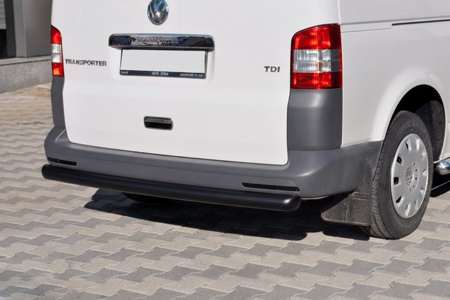 Volkswagen T5 Caravelle 2004-2010 рр. Задня дуга AK002 Black (нерж) Фото 1