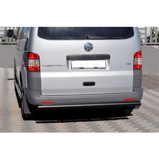 Задня дуга AK002 Black (нерж) Volkswagen T5 2010-2015 рр. фото 4
