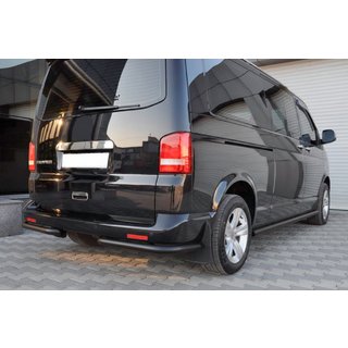 Задні куточки AK003 Black (2 шт, нерж) Volkswagen T5 Transporter 2003-2010 рр. фото 3