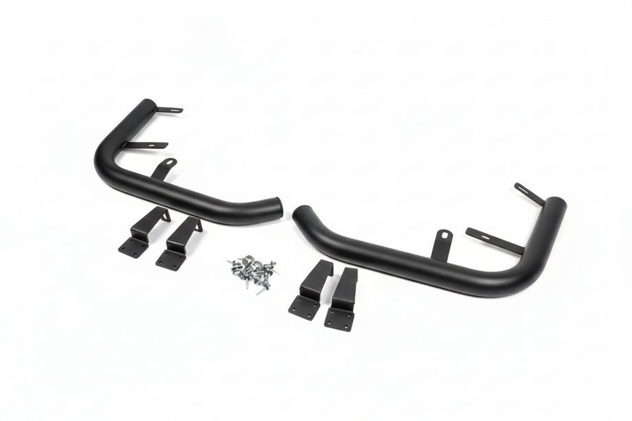 Volkswagen T5 Caravelle 2004-2010 рр. Задні куточки AK003 Black (2 шт., нерж) Фото 4