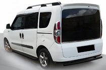 Opel Combo 2012-2018 рр. Задня дуга Black (нерж.) фото 1