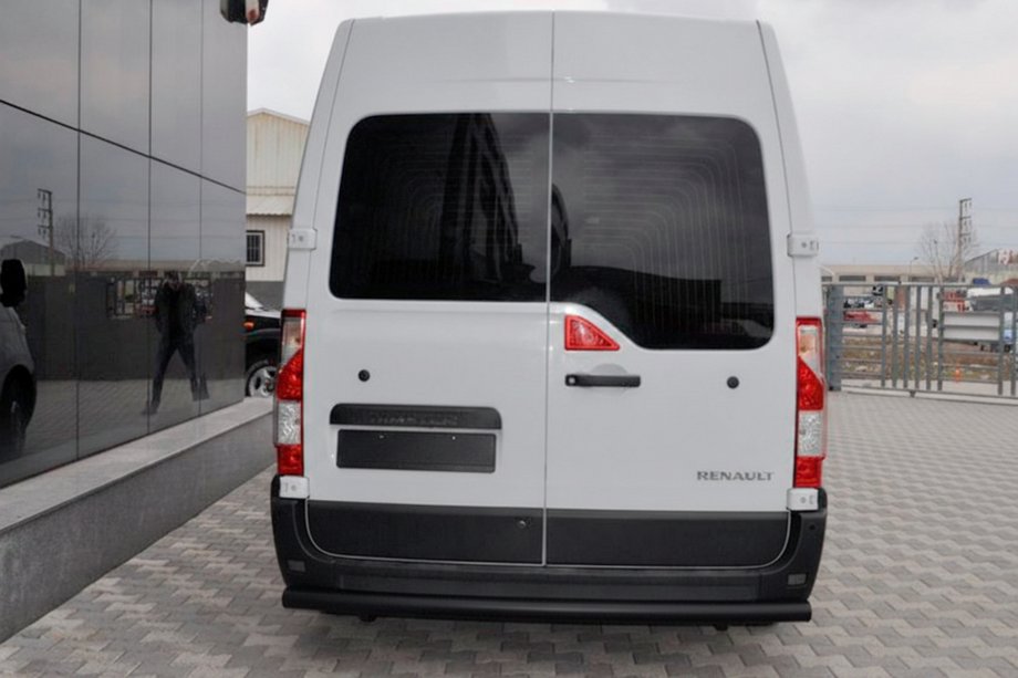 Renault Master 2011-2023 рр. Задня дуга Black (нерж.) Image