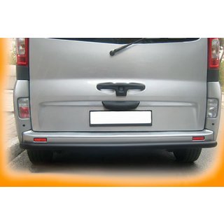 Задній захист AK002 Black (нерж) Opel Vivaro 2001-2015 рр. фото 4