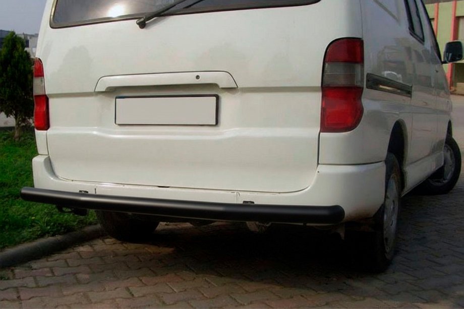 Toyota HiAce Задня дуга Black (нерж) Image