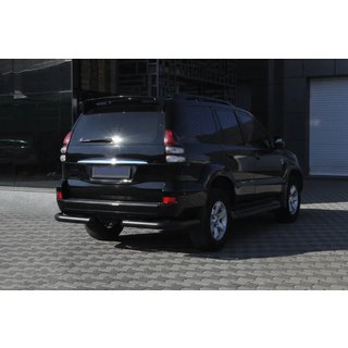 Задні куточки AK003 Black (2 шт., нерж) Toyota Land Cruiser Prado 120 2002-2009 рр. фото 4