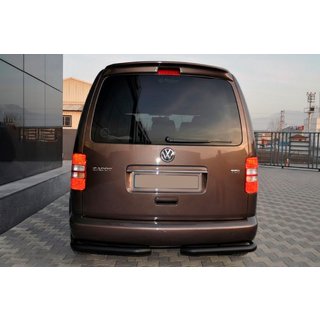 Задні куточки AK003 Black (2 шт., нерж) Volkswagen Caddy 2004-2010 рр. фото 1