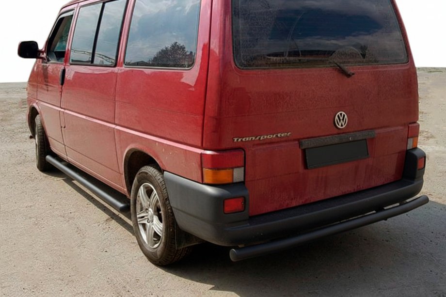Volkswagen T4 Transporter 1990-2003 рр. Задня дуга AK002 Black (нерж) Фото 2