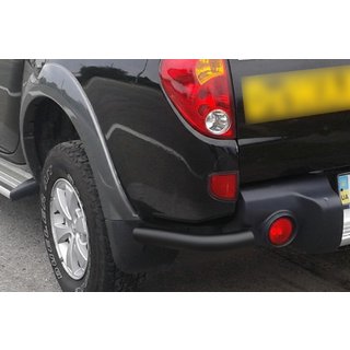 Задні кути AK003 Black (2 шт., нерж) Mitsubishi L200 2006-2015 рр. фото 2