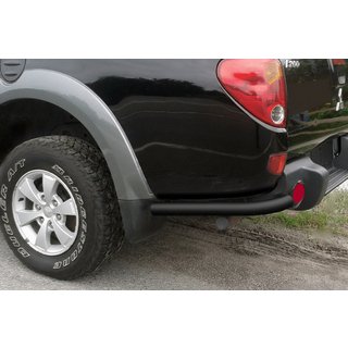 Задні кути AK003 Black (2 шт., нерж) Mitsubishi L200 2006-2015 рр. фото 3