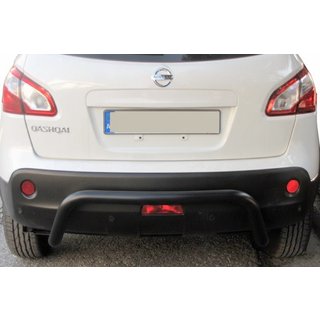 Задня дуга AK007 Black (нерж.) Nissan Qashqai 2010-2014 рр. фото 2