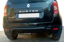 Renault Duster 2008-2017 рр. Задня дуга скоба Black (нерж.) фото 4