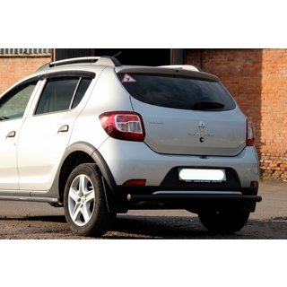Задня дуга AK002 Black (нерж) Dacia Sandero 2013-2020 рр. фото 3