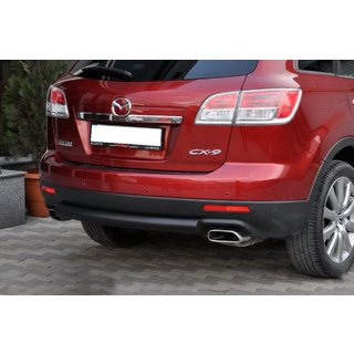 Задня дуга AK002 Black (нерж.) Mazda CX-9 2007-2016 рр. фото 1