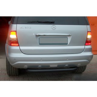 Задня дуга AK006 Black (нерж.) Mercedes ML W163 1997-2005 рр.