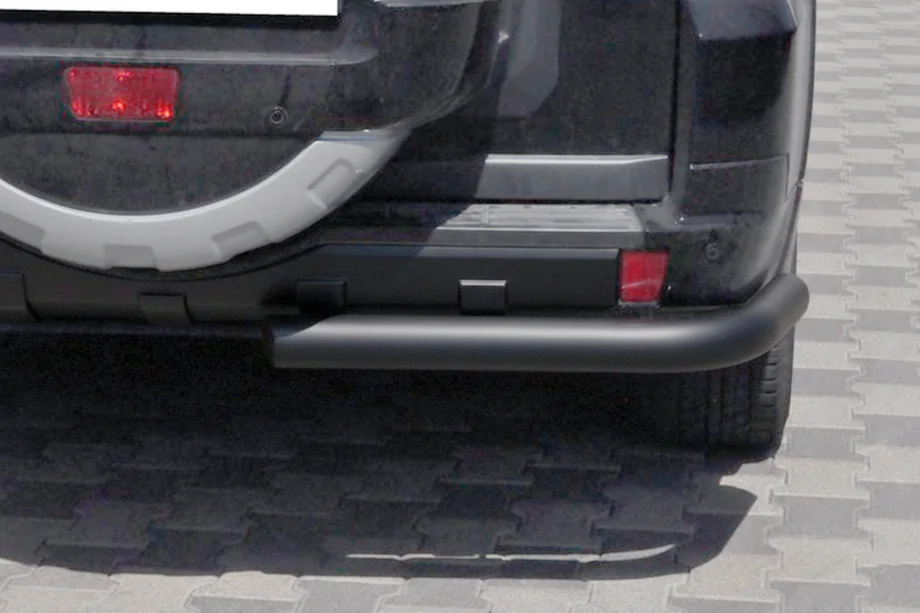 Mitsubishi Pajero Wagon IV 2006-2021 рр. Задня дуга AK003 Black (нерж.) Фото 2