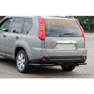Задні кути AK003 Black (2 шт., нерж.) Nissan X-trail T31 2007-2014 рр. фото 2