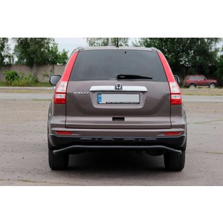 Задня дуга AK008 Black (нерж) Honda CRV 2012-2016 рр. фото 4