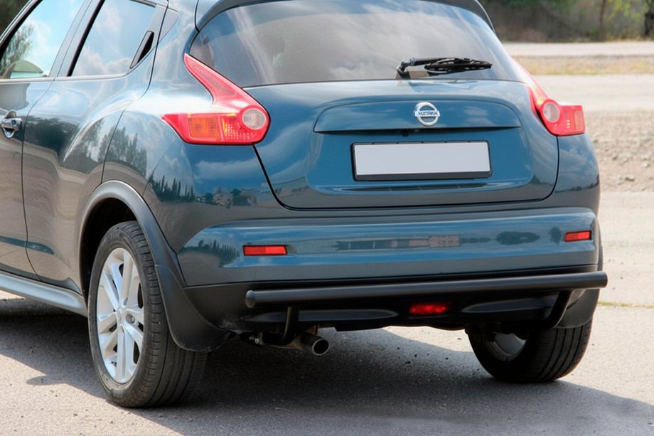 Nissan Juke 2010-2019 рр. Задня дуга AK002 Black (нерж) Фото 2
