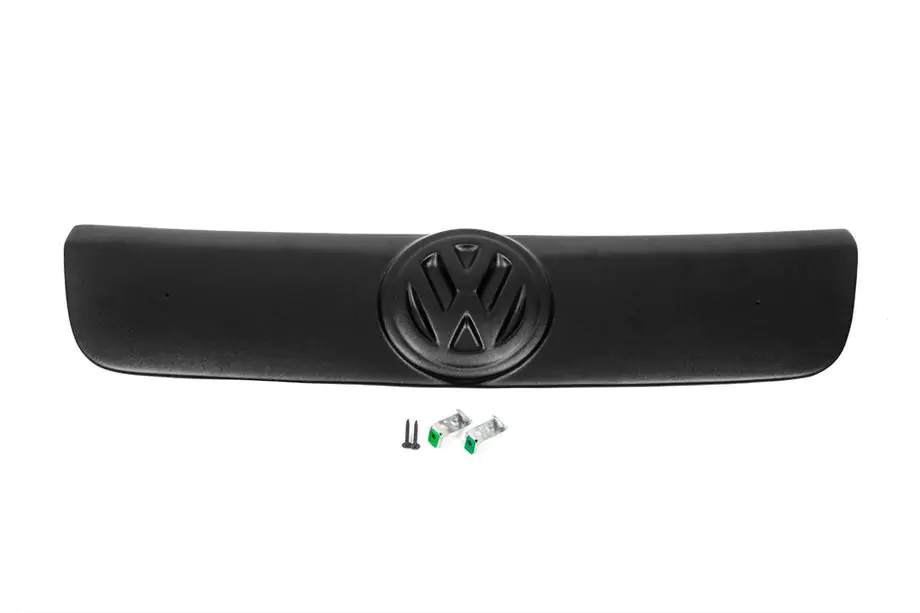 Volkswagen T5 Transporter 2003-2010 рр. Зимова верхній накладка на решітку Глянцева Фото 6