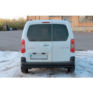 Задній захист Black (нерж.) 60 мм Citroen Berlingo 2008-2018 рр. фото 2