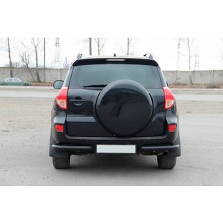 Задні куточки AK003 Black (2 шт., нерж) Toyota Rav 4 2006-2013 рр. фото 2