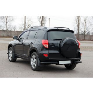 Задні куточки AK003 Black (2 шт., нерж) Toyota Rav 4 2006-2013 рр. фото 3