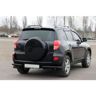 Задні куточки AK003 Black (2 шт., нерж) Toyota Rav 4 2006-2013 рр. фото 4