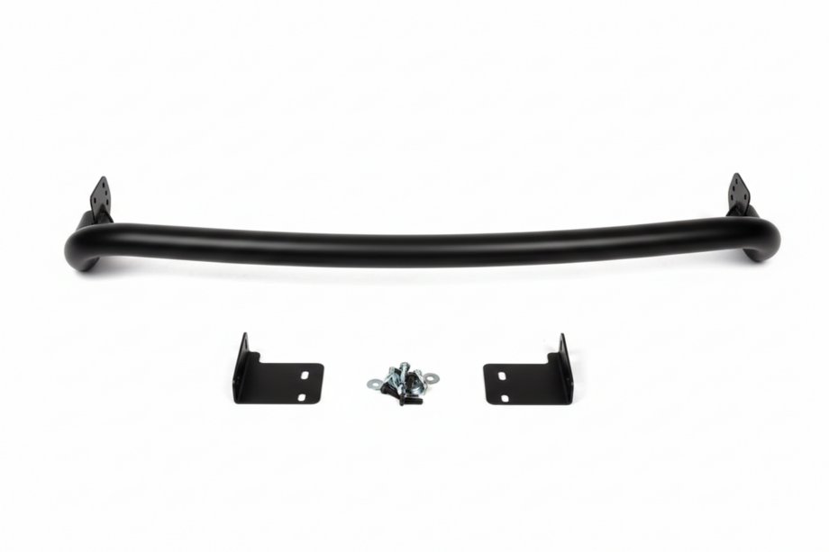 Hyundai Santa Fe 2 2006-2012 рр. Задня дуга AK002 Black (нерж.) Фото 1