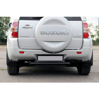 Задній захист AK002 Black (нерж) Suzuki Grand Vitara 2005-2017 рр.