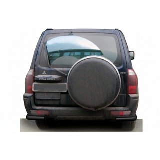 Задня дуга AK003 Black (нерж.) Mitsubishi Pajero Wagon III 1999-2006 рр. фото 1