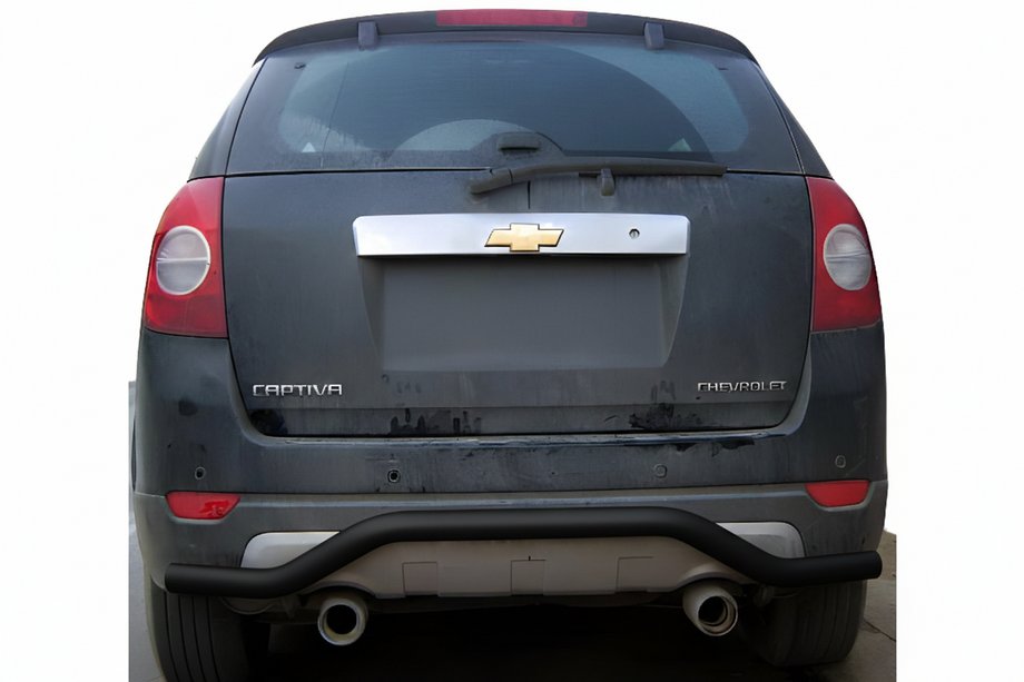 Chevrolet Captiva 2006-2019 рр. Задня дуга AK008 Black (нерж.) Фото 1