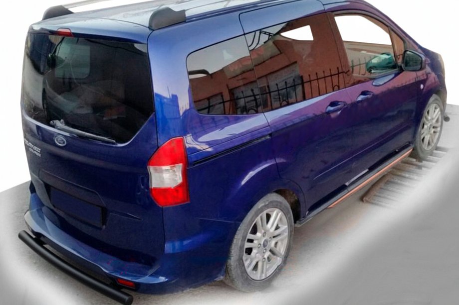 Ford Courier 2014-2023 рр. Задня дуга AK002 Black Фото 1