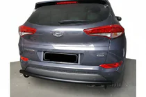 Hyundai Tucson TL 2016-2021 рр. Задня дуга AK002 Black (нерж.) фото 1