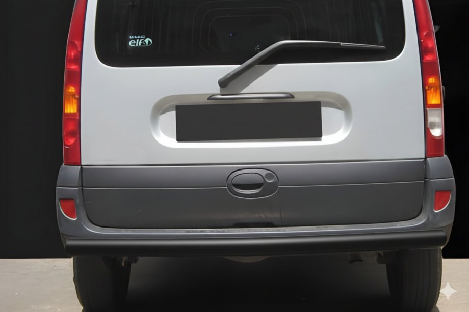 Renault Kangoo 1998-2008 рр. Задня дуга AK002 Black (нерж) Фото 1