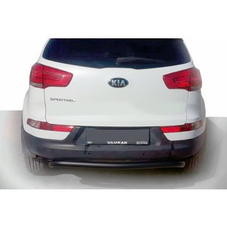 Задня дуга AK002-1 Black (нерж.) Kia Sportage 2010-2015 рр. фото 1