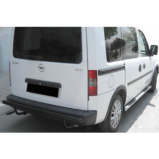 Задня дуга AK002 Black (нерж.) Opel Combo 2002-2012 рр.