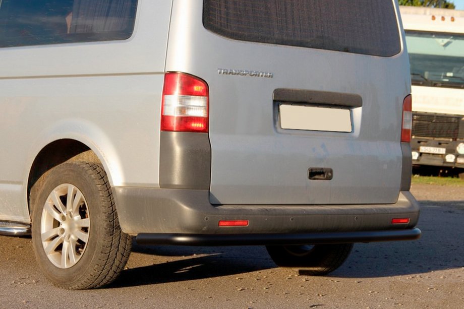 Volkswagen T6 2015-2024 рр. Задні куточки AK003 Black (2 шт., нерж) Фото 3
