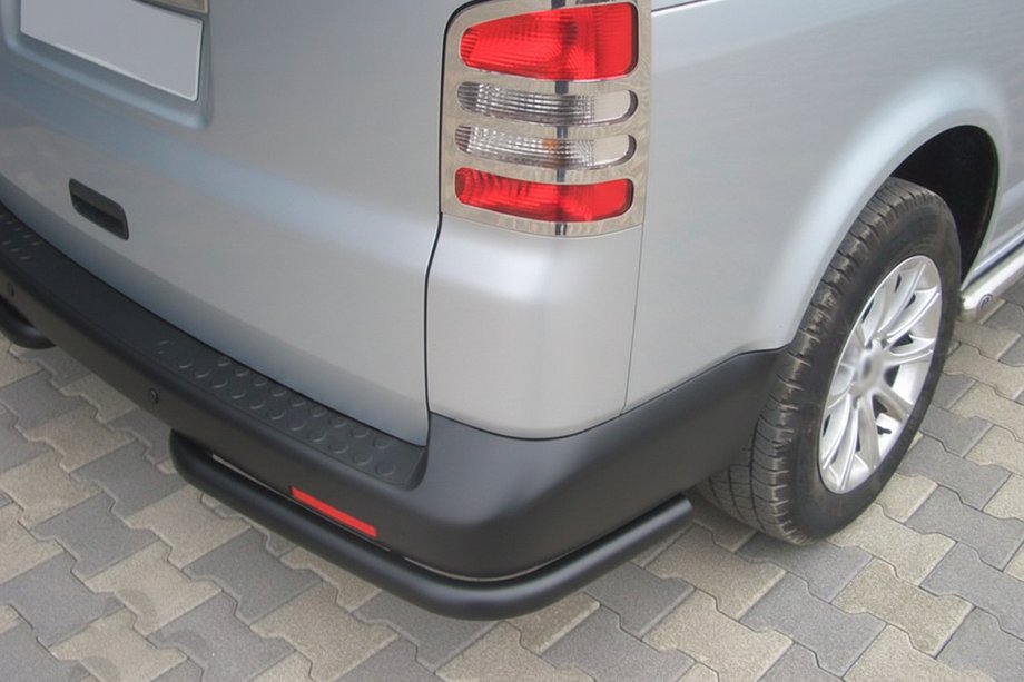 Volkswagen T6 2015-2024 рр. Задні куточки AK003 Black (2 шт., нерж) Фото 6