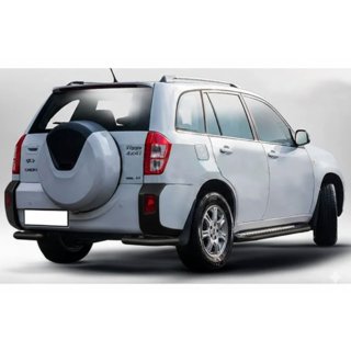 Задні куточки AK003 Black (2 шт., нерж) Chery Tiggo 3 2005- рр. фото 1