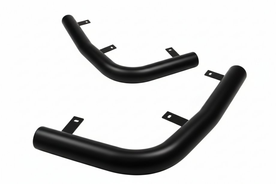 Toyota Rav 4 2013-2018 рр. Задні куточки AK003 Black (2 шт., нерж) Фото 1