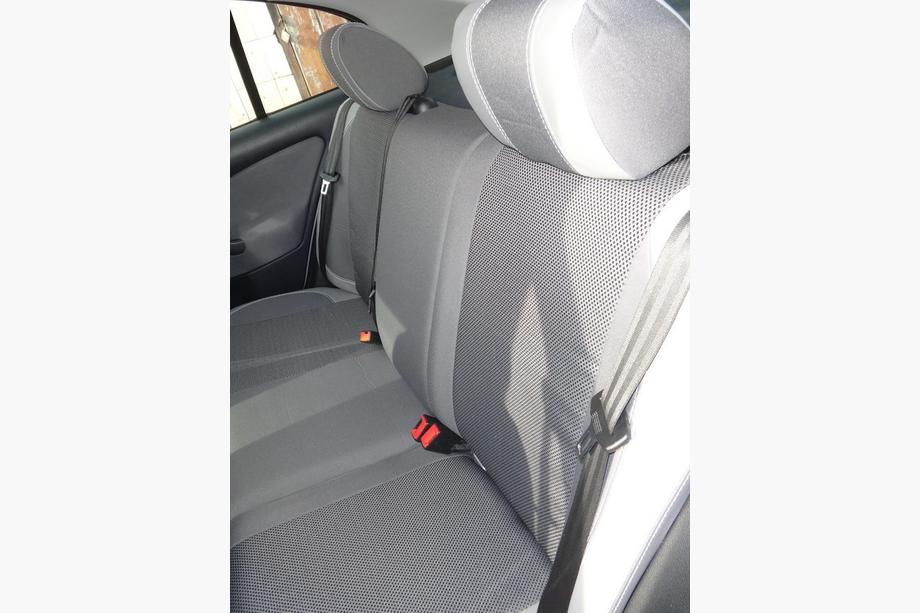 Skoda Octavia II A5 2010-2013 рр. Авточохли (кожзам↗тканина, Premium) Фото 15