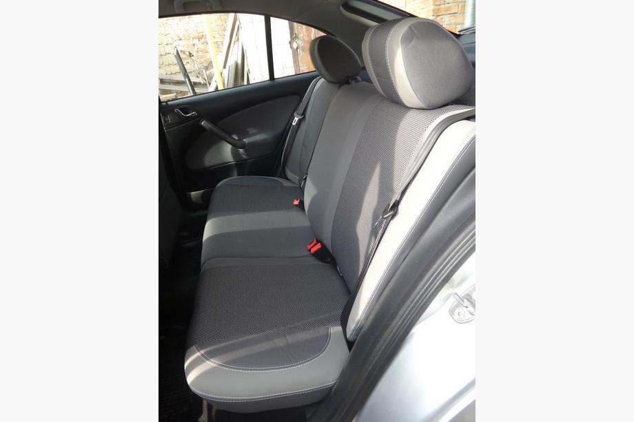 Skoda Octavia II A5 2010-2013 рр. Авточохли (кожзам↗тканина, Premium) Фото 20