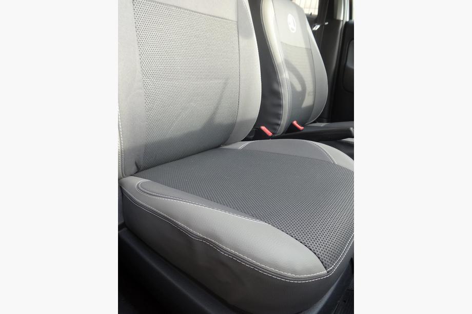 Skoda Octavia II A5 2010-2013 рр. Авточохли (кожзам↗тканина, Premium) Фото 27