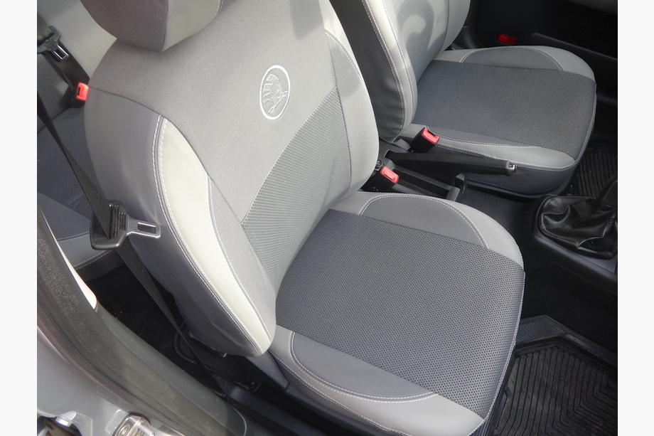 Skoda Octavia II A5 2010-2013 рр. Авточохли (кожзам↗тканина, Premium) Фото 31
