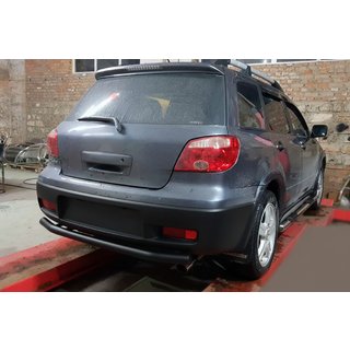 Задня дуга AK002/2 Black (нерж) фото 1