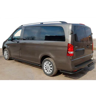 Задній захист кути AK003 Black (нерж.) фото 1