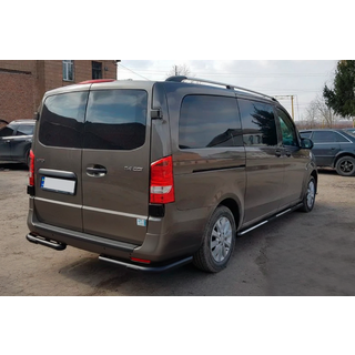 Задній захист кути AK003 Black (нерж.) фото 2