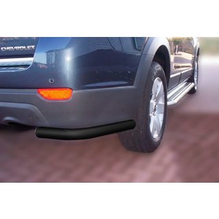 Задні куточки AK003 Black (2 шт., нерж) Chevrolet Captiva 2006-2019 рр.